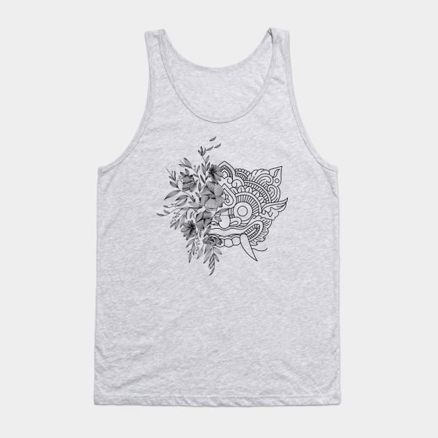 flower barong indonesia culture Tank Top by Bi Malkan